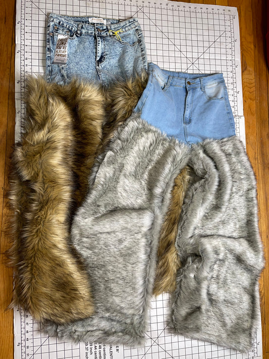 Custom Fur Jeans