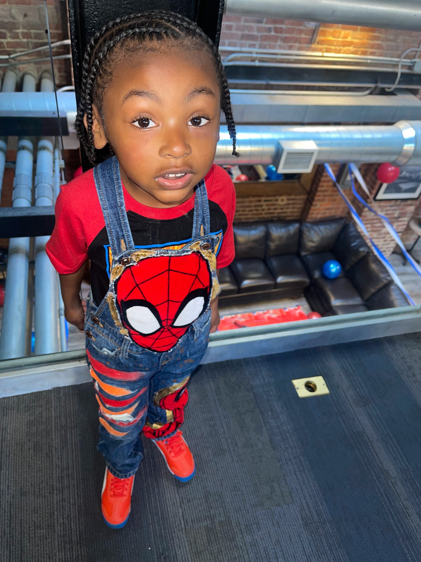 Kids Spider-Man Custom Overalls
