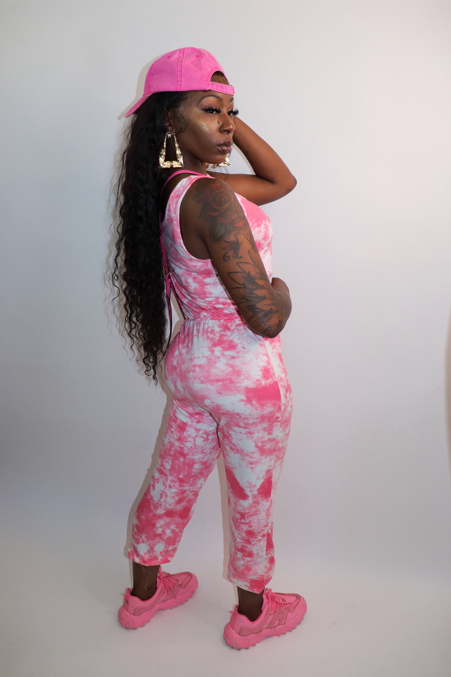 Tie Dye Romper (Pink)