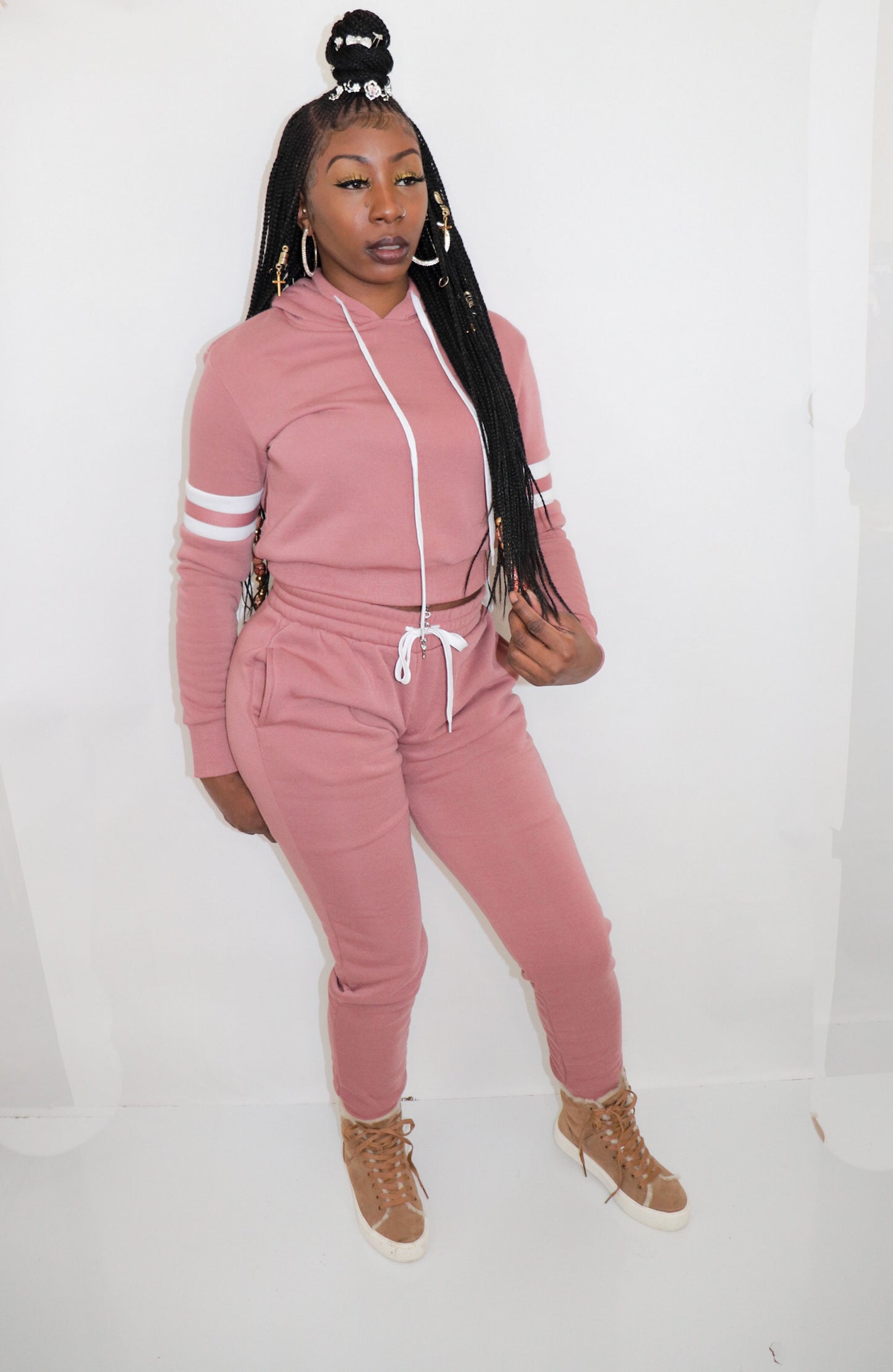 Hoodie Set (Mauve)