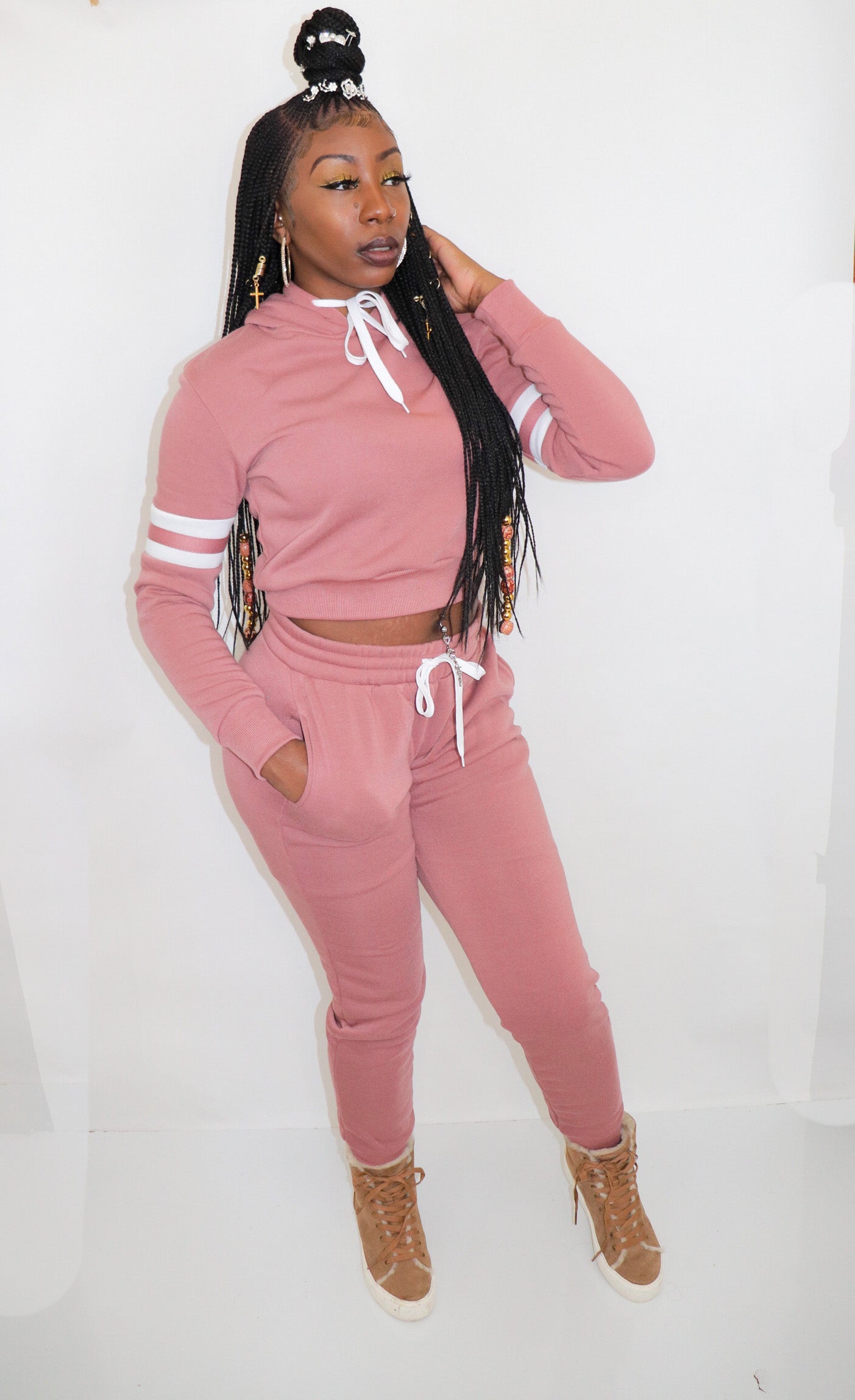Hoodie Set (Mauve)