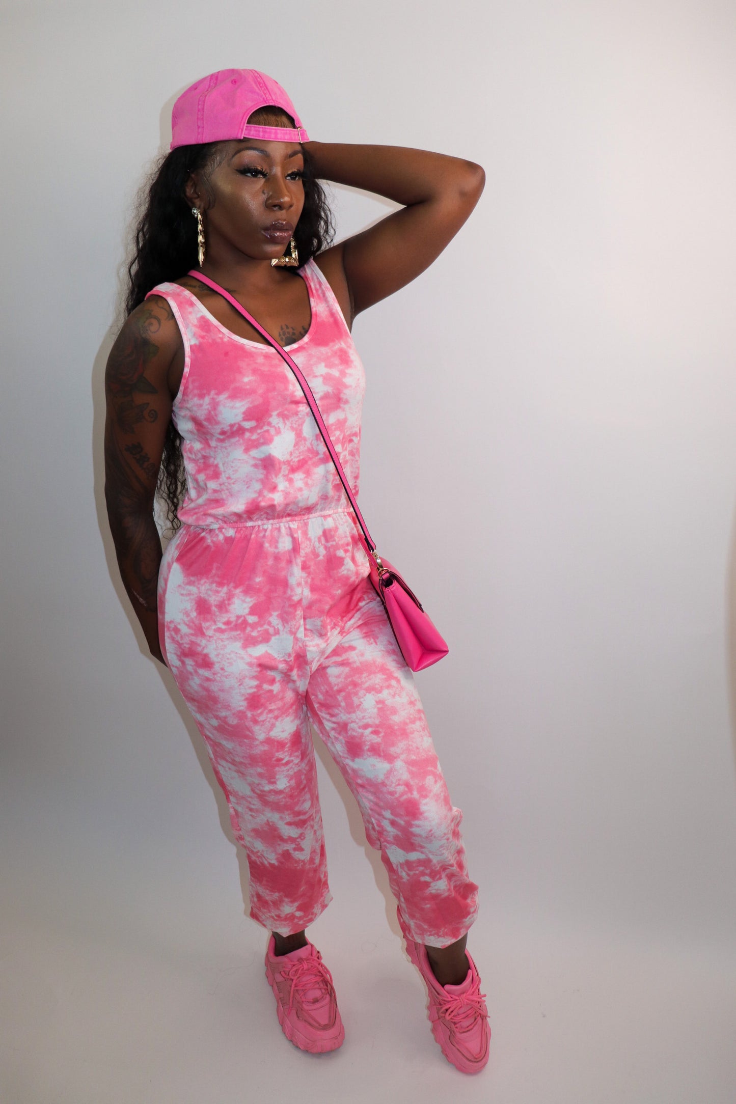 Tie Dye Romper (Pink)