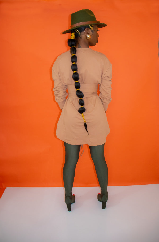 Lace Me Up Shirt Dress
