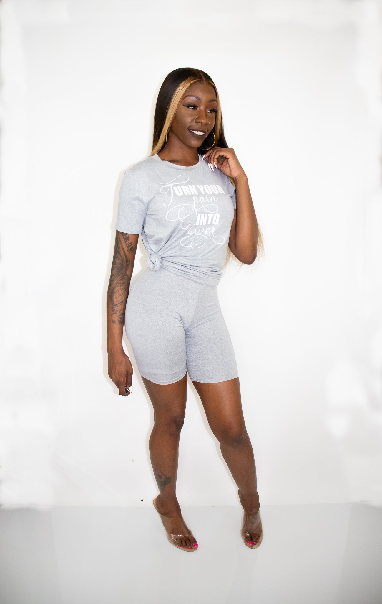 Pain Into Power (Grey)