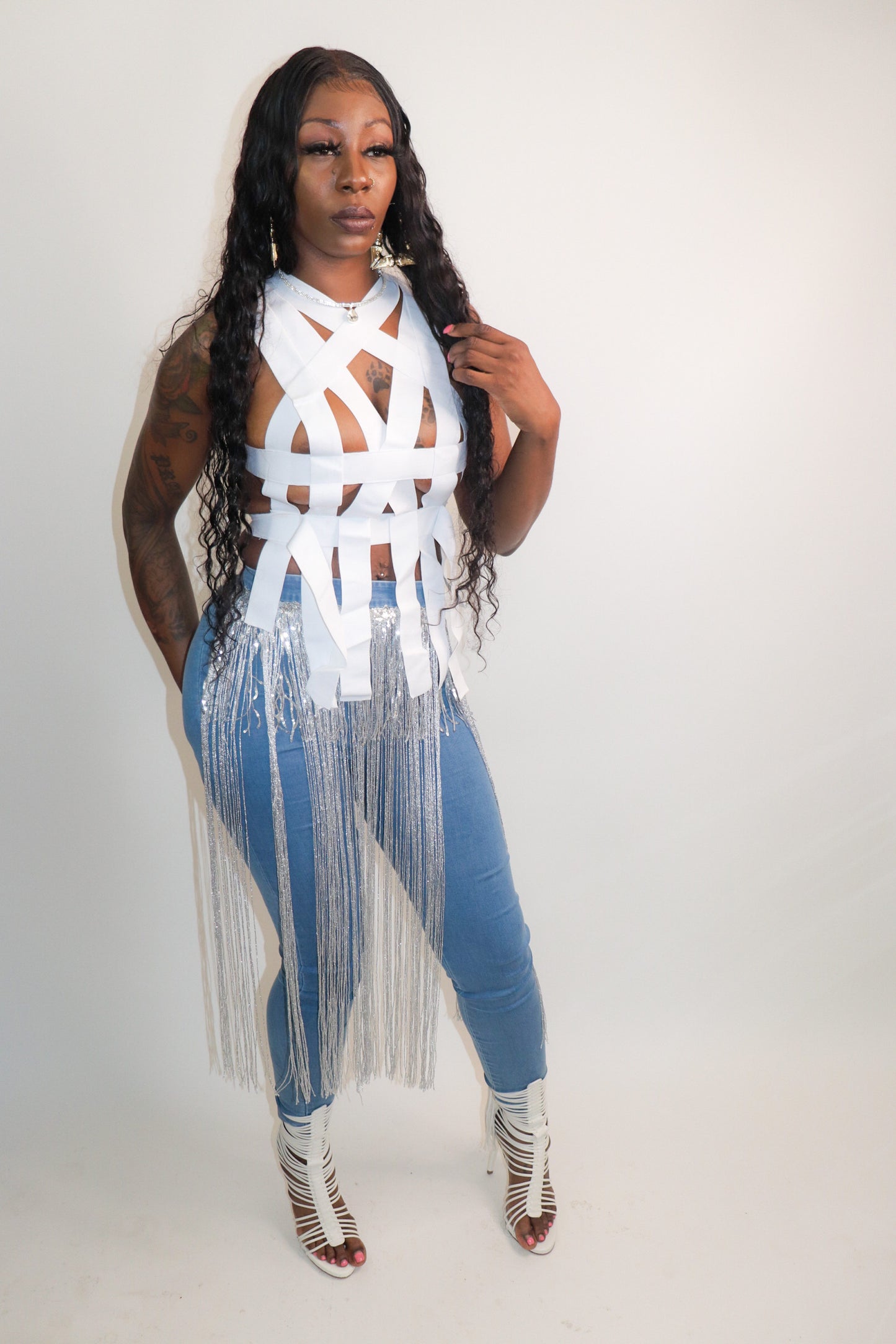 Strapped Shirt (White)