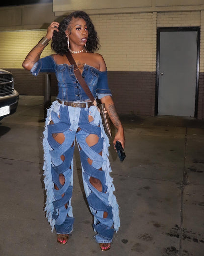 Custom Denim Spiral jeans