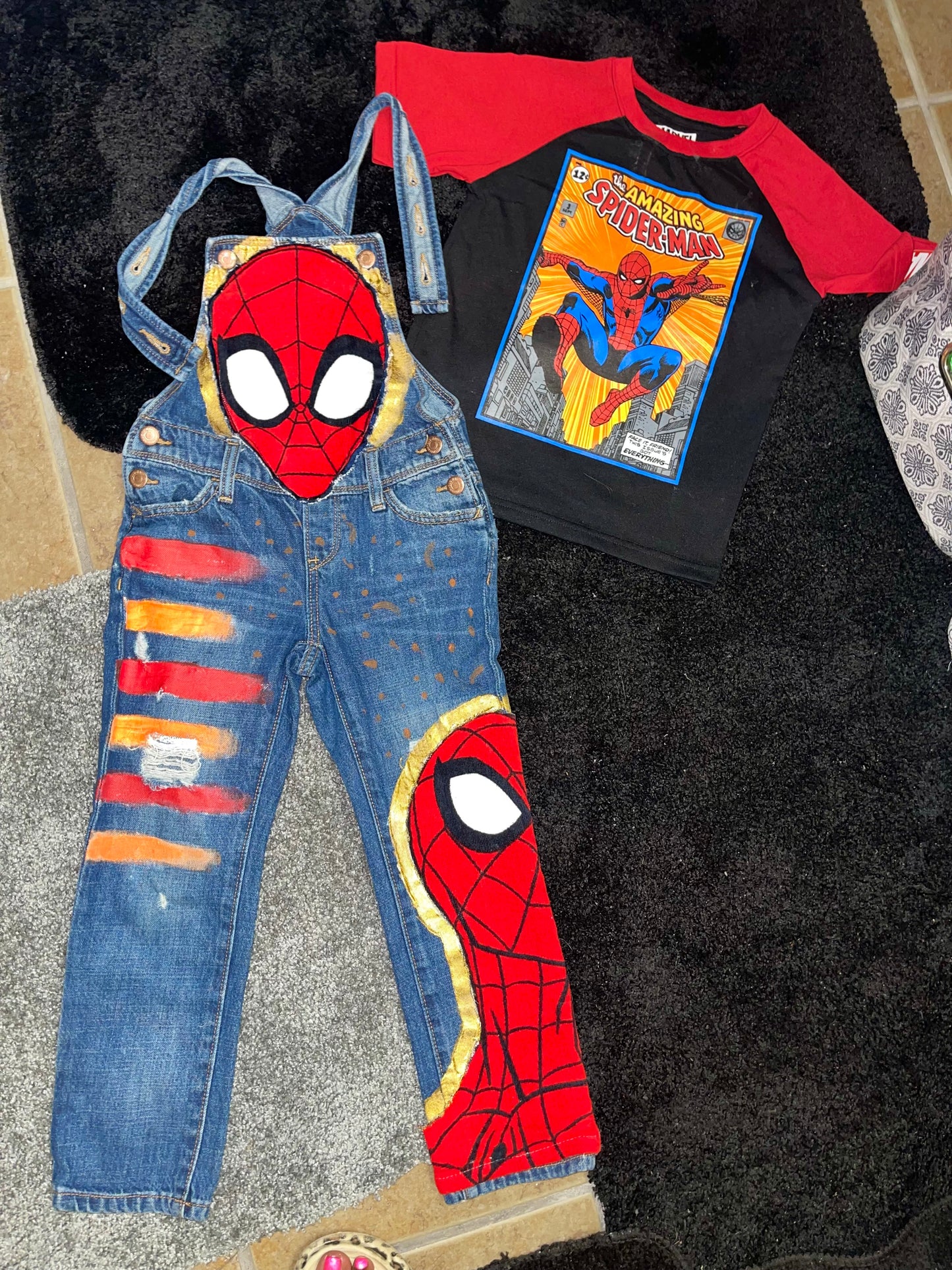 Kids Spider-Man Custom Overalls